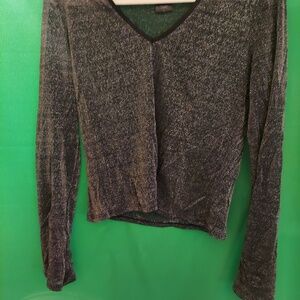 Glitter mid shirt with long sleeves